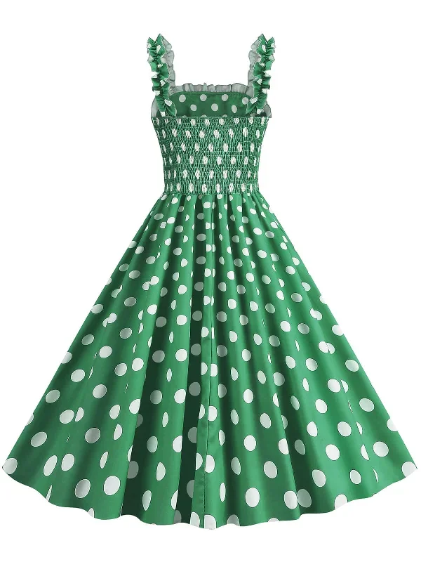 1950s-polka-dot-smocking-strap-dress