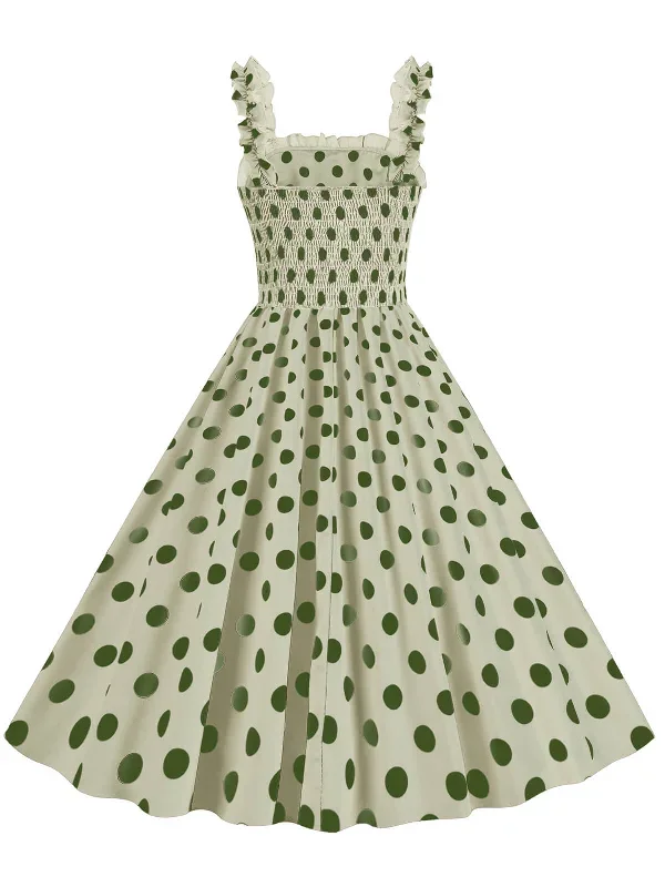 1950s-polka-dot-smocking-strap-dress