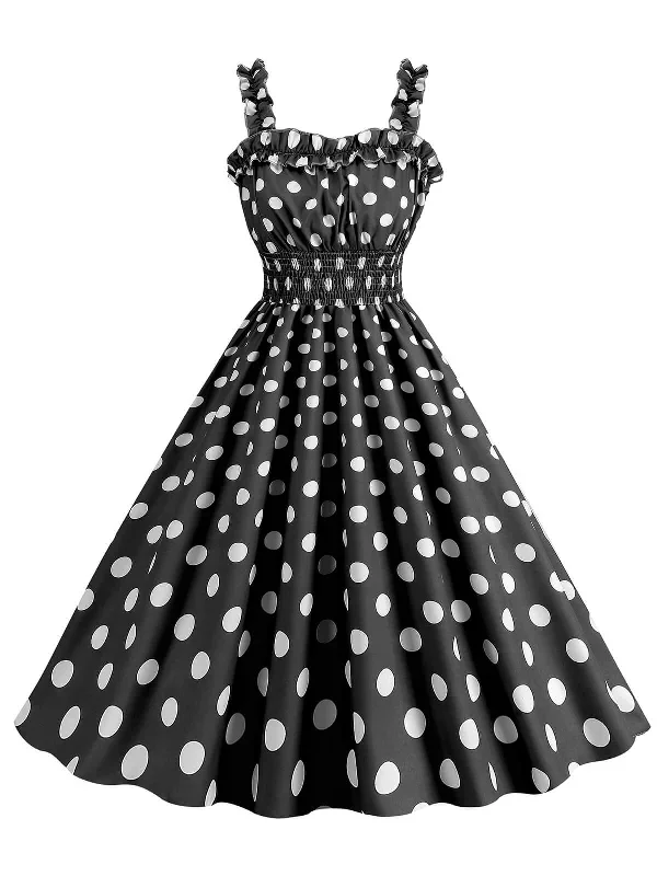 1950s-polka-dot-smocking-strap-dress