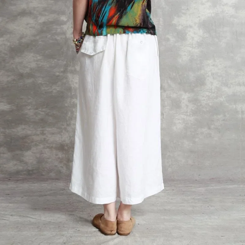 2018-summer-white-oversize-linen-pants-casual-slim-elastic-waist-wide-leg-pants