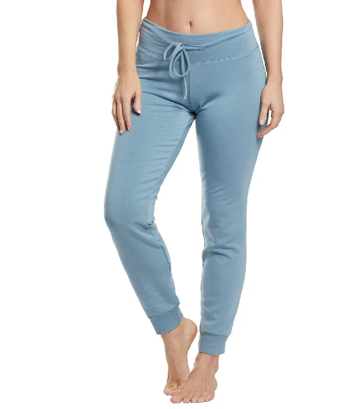 Beyond Yoga Cozy Fleece Lounge Around Midi Joggers Blue Crush