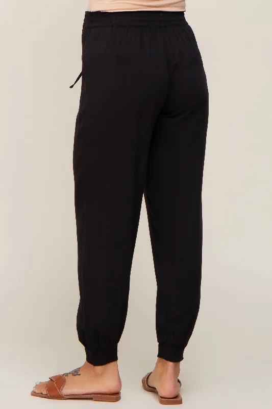 black-drawstring-accent-maternity-joggers