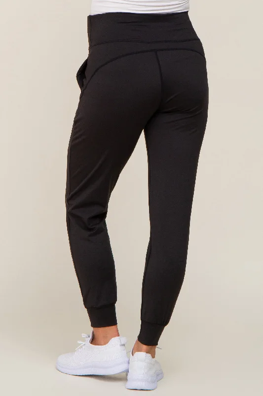 black-maternity-joggers