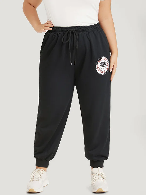 plain-drawstring-patched-detail-pocket-sweatpants