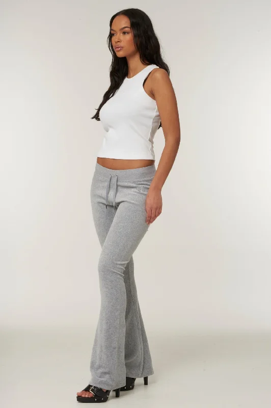 silver-marl-low-rise-flare-classic-velour-track-pant