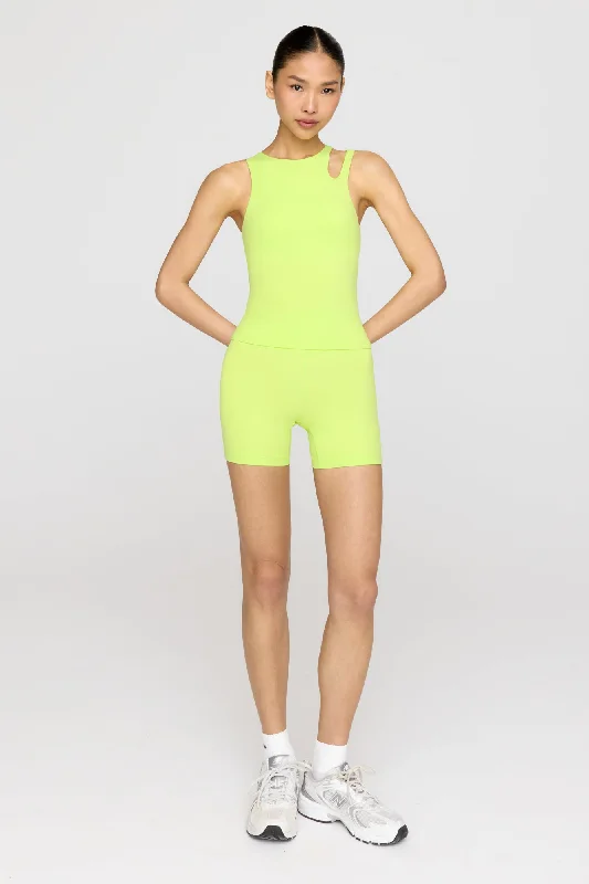 SKINLUXE HIGH WAISTED CYCLING SHORTS - KEY LIME