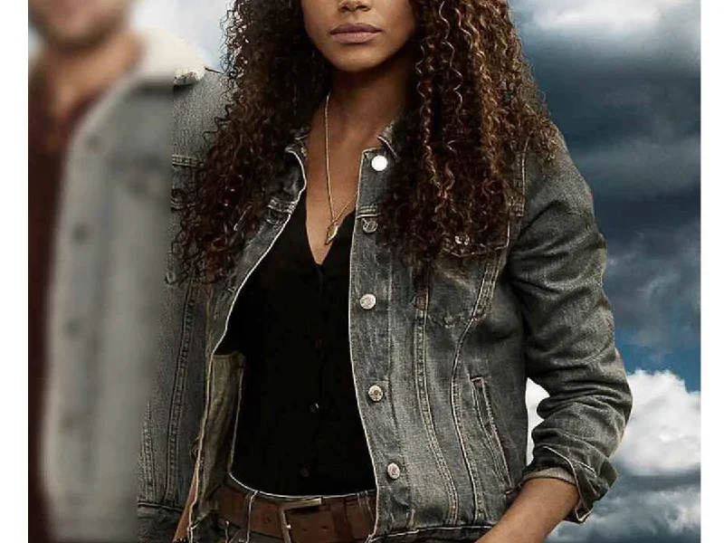 Big Sky Kylie Bunbury Blue Denim Jacket