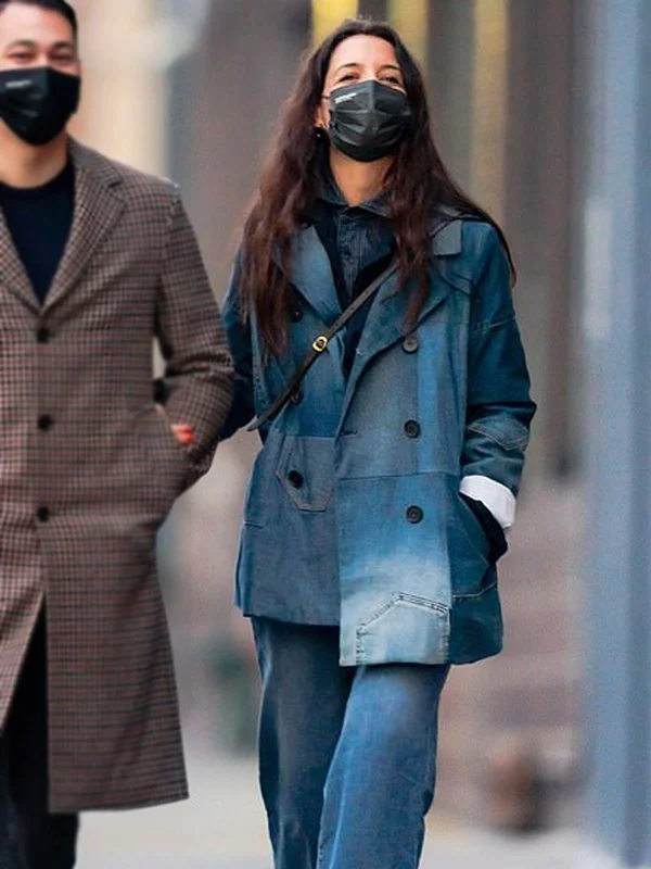 Katie Holmes Denim Coat