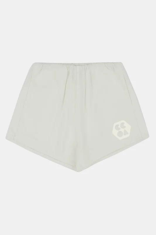 Womens Heavyweight Sports Short Plastic Free - White