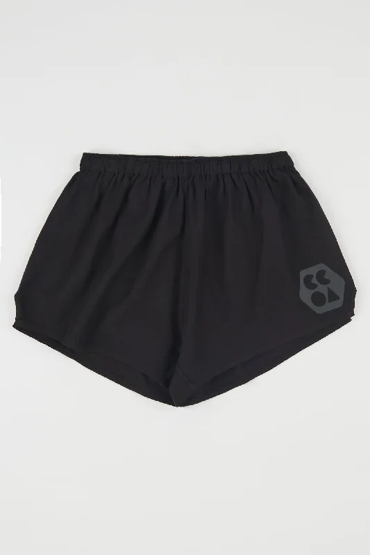 Womens Lightweight Sports Short Plastic Free - Black