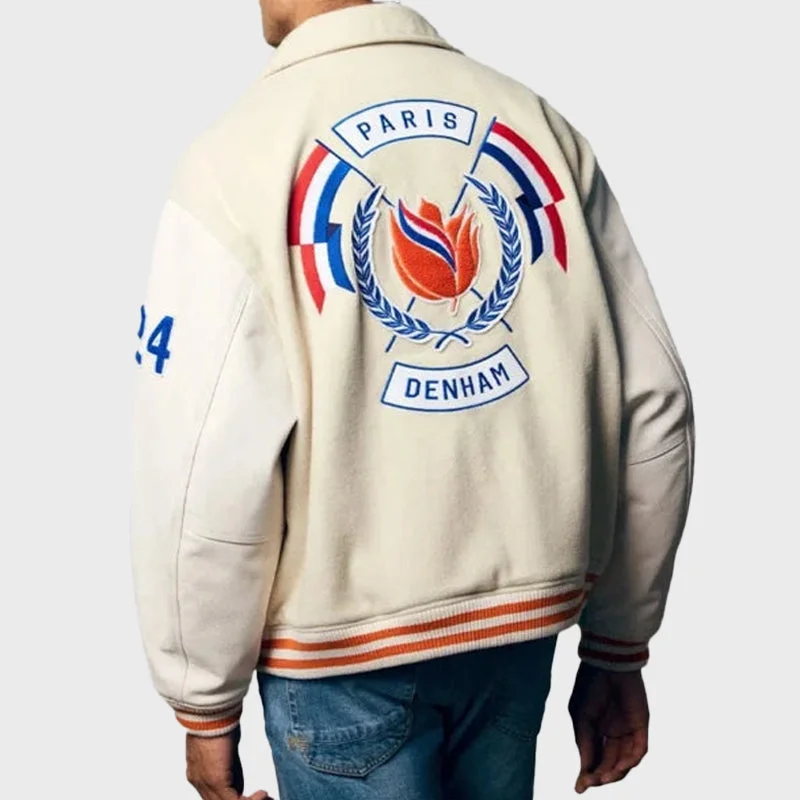 Denham Netherlands Olympic Team Varsity Jacket