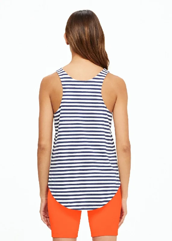 Issy Tank- Navy/White