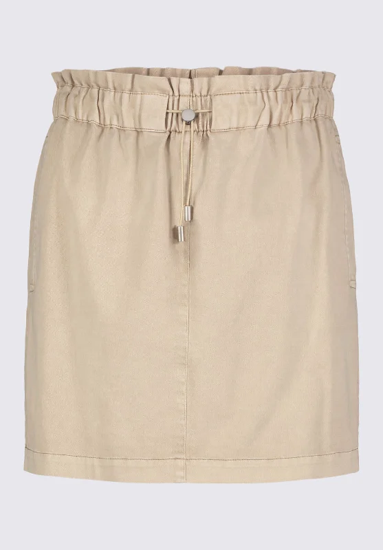 Baylin Women’s Mini Utility Skirt in Beige - WS0007P