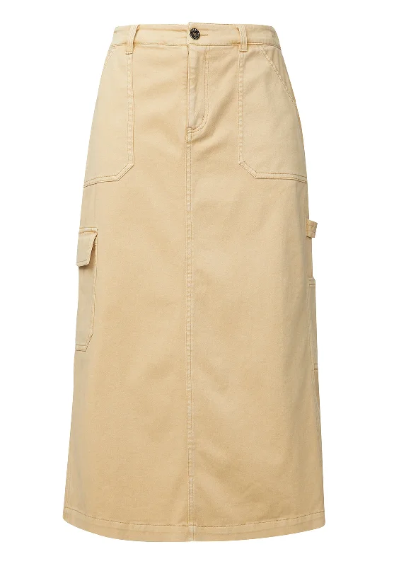 Matilde Women’s Cargo Skirt in Beige - WS0010P