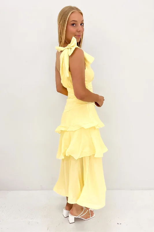 Seema Midi Dress Yellow