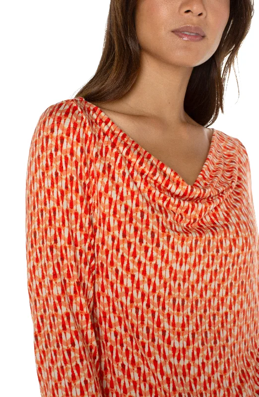 3-4-sleeve-cowl-neck-knit-top