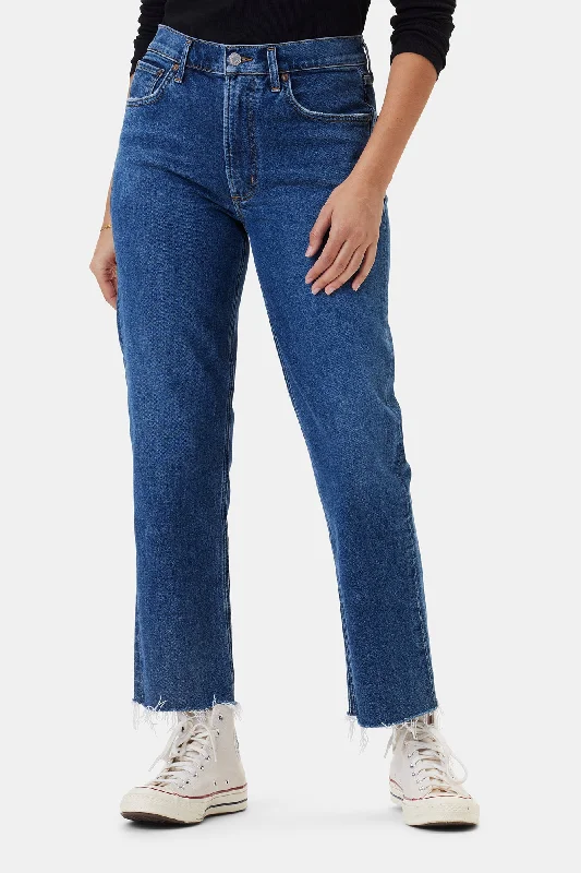 AGOLDE Kye Mid Rise Straight Crop Jean - Mirage