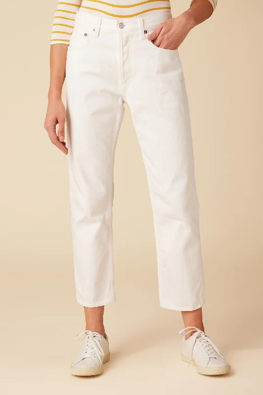 AGOLDE Parker Straight Crop Jean - Milkshake