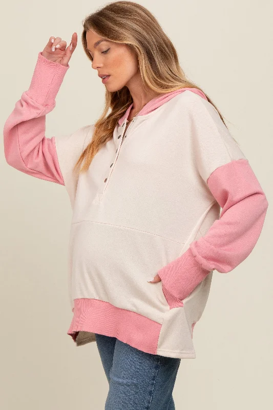 beige-colorblock-relaxed-fit-maternity-hoodie