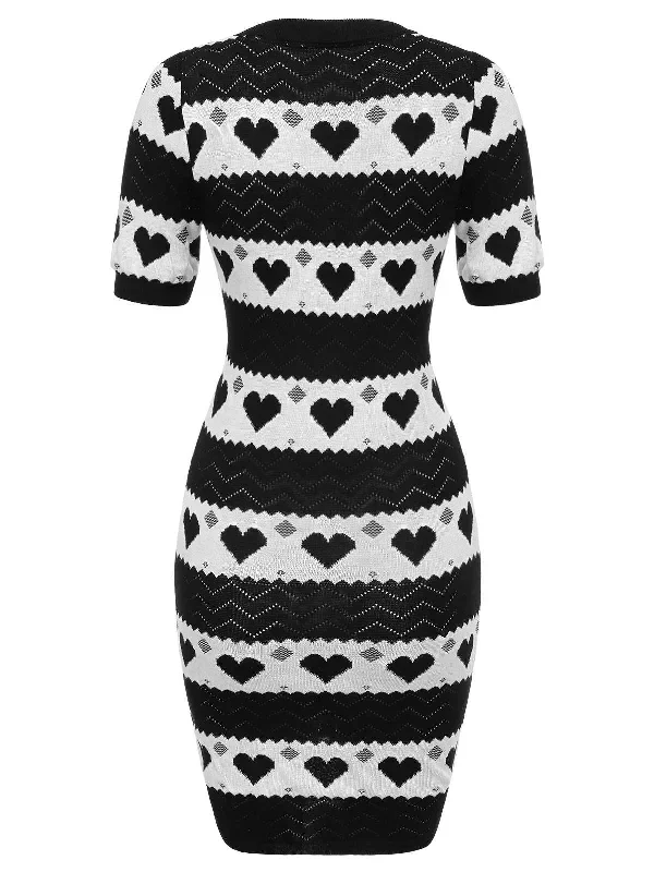 black-1960s-contrasting-heart-knitting-dress