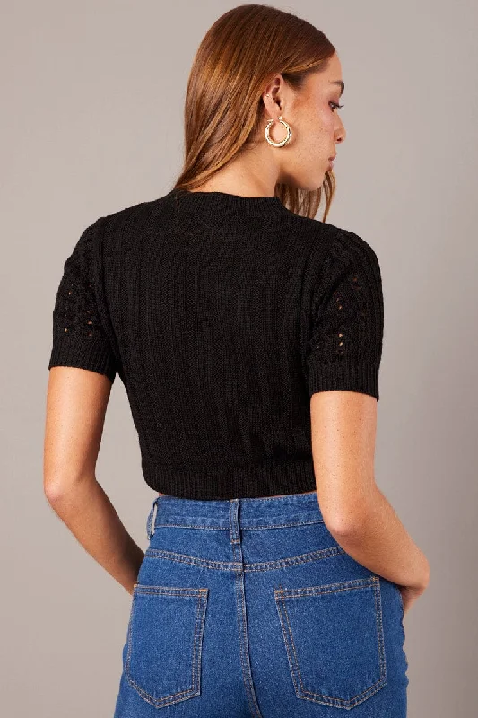 black-knit-top-crew-neck-short-sleeves-cropped-kn2460x-41jb-2