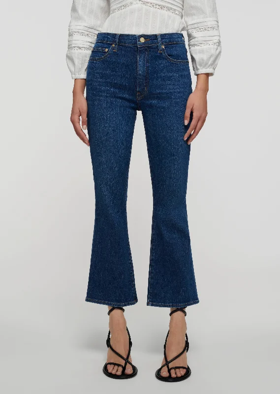 Crosby High Rise Crop Flare Jeans - Bleecker