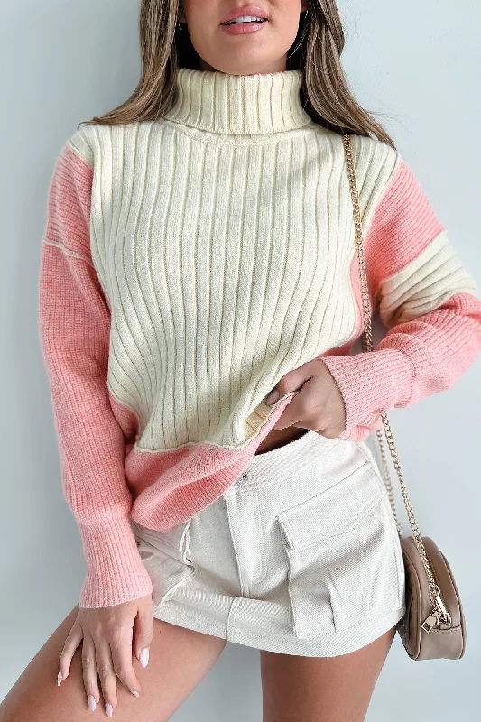 cuteness-overload-colorblock-turtleneck-sweater-pink-multi