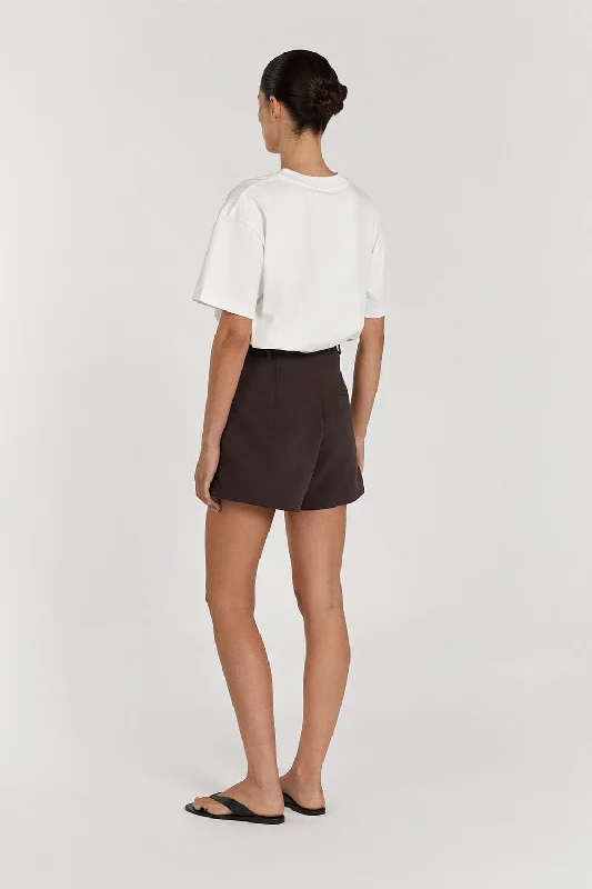 elle-dark-chocolate-tailored-short