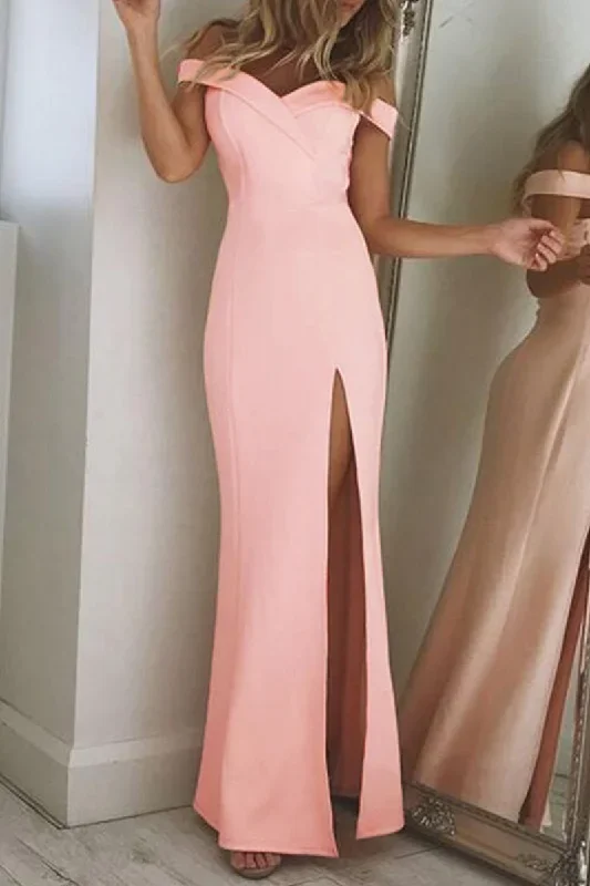 fashion-elegant-solid-backless-high-opening-off-the-shoulder-irregular-dress-dresses