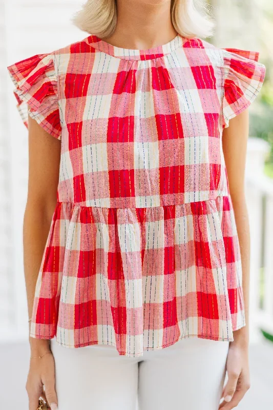 focus-on-fun-red-plaid-blouse