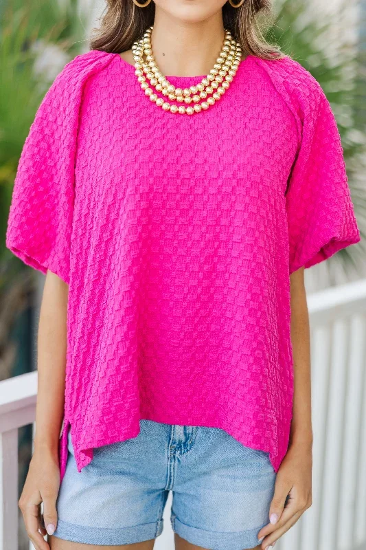 go-all-out-hot-pink-blouse