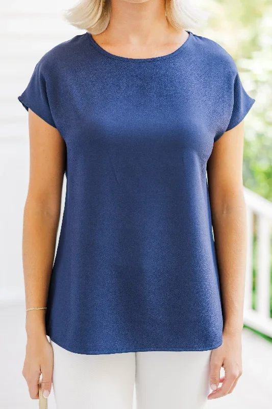 hello-beautiful-navy-blue-cap-sleeve-top