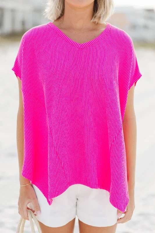 just-the-thing-fuchsia-pink-ribbed-top