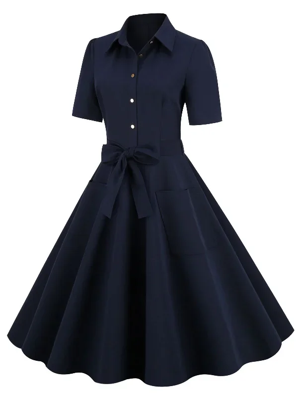 navy-blue-1950s-solid-belt-swing-dress