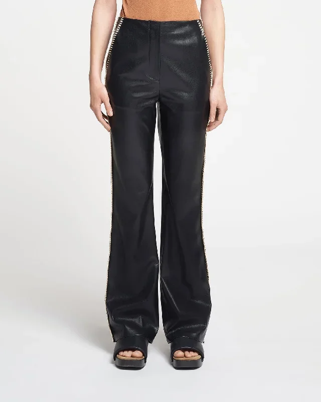 Manola - Okobor Alt-Leather Pants - Black