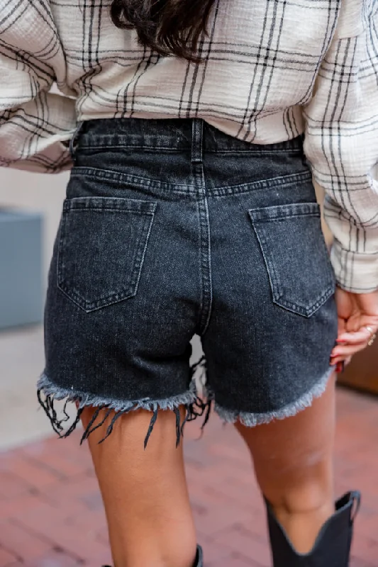 on-the-fringe-black-diamond-fringe-denim-shorts