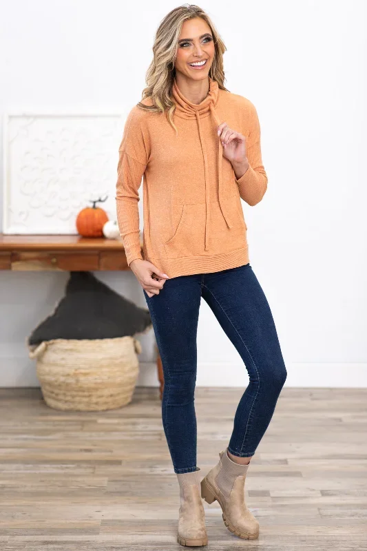 orange-cowl-neck-top-with-kangaroo-pocket