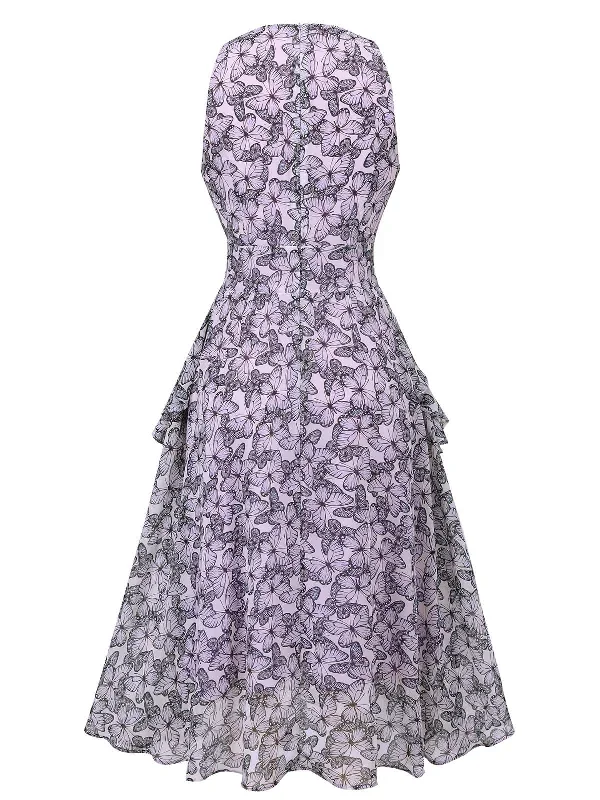 purple-1930s-butterfly-v-neck-sleeveless-dress