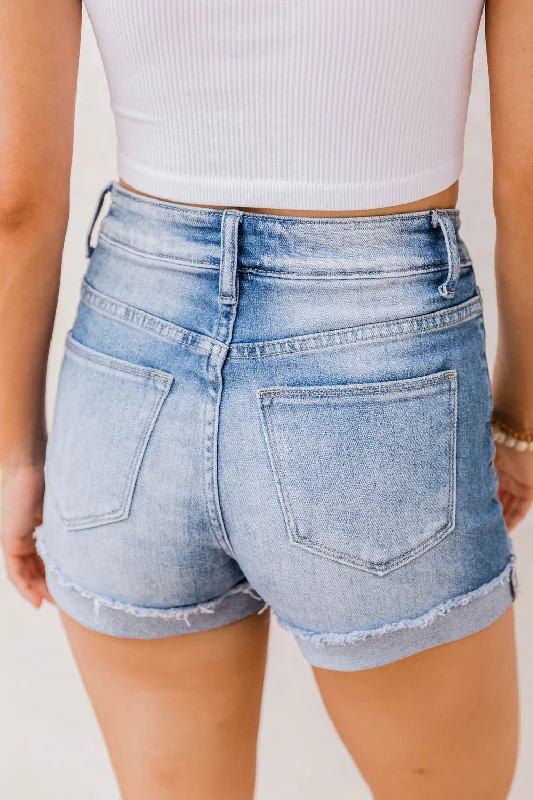 rolled-hem-medium-wash-jean-shorts