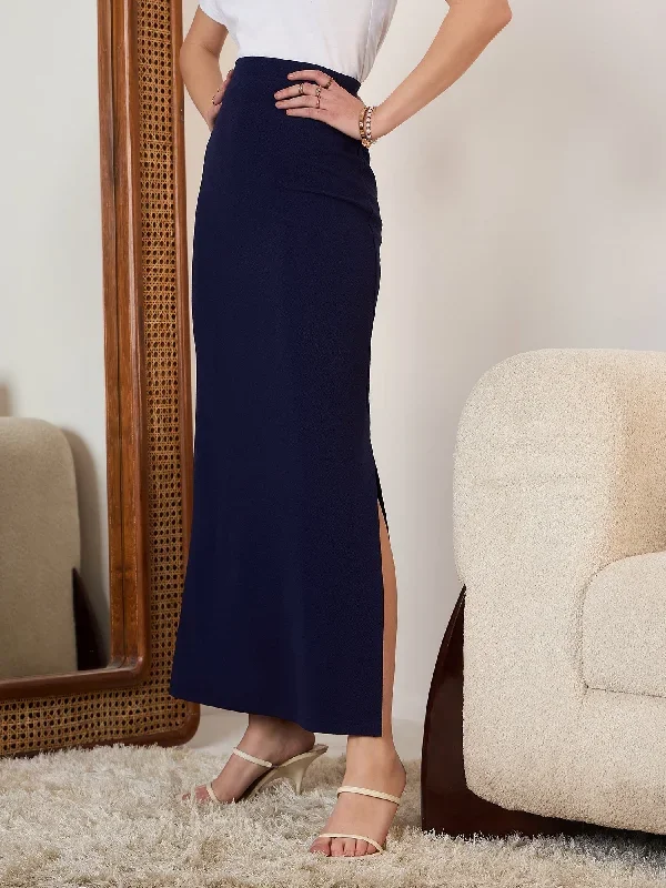 sk6685nb-berrylush-women-solid-navy-blue-high-rise-waist-thigh-high-slit-slip-on-straight-hem-pencil-maxi-skirt