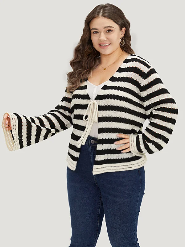 striped-ties-front-eyelet-lace-cardigan