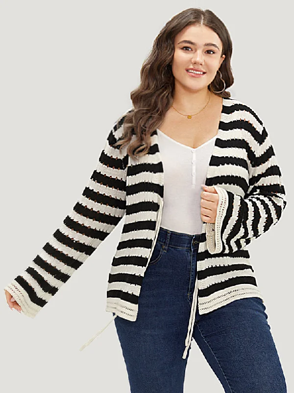 striped-ties-front-eyelet-lace-cardigan