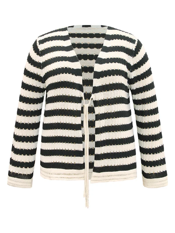 striped-ties-front-eyelet-lace-cardigan