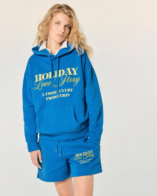 Sweatshirt Hoodie  (S24 / FEMME / Surf Blue)