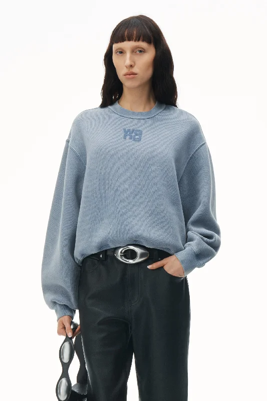 t-by-alexander-wang-puff-logo-sweatshirt-in-terry-sweatshirts-600042452blu