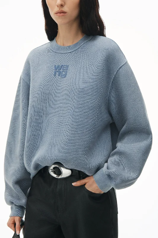 t-by-alexander-wang-puff-logo-sweatshirt-in-terry-sweatshirts-600042452blu