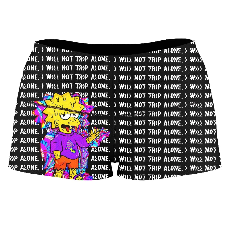 Tripping with Her High-Waisted Women's Shorts