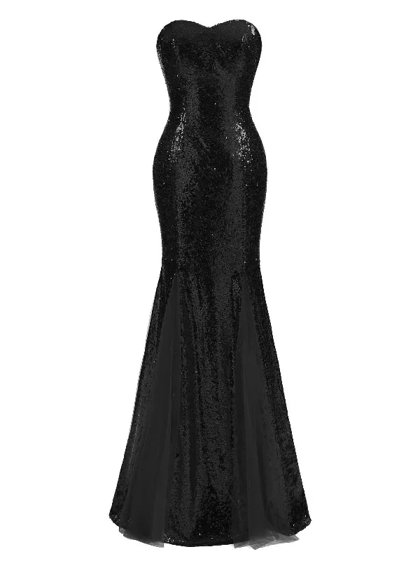 vintage-sequin-strapless-dress