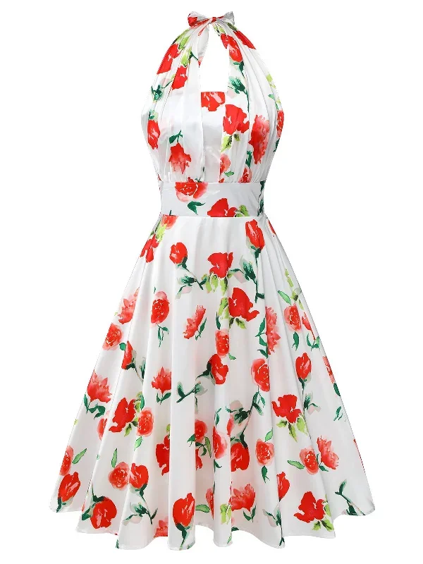 white-1950s-watercolor-rose-halter-dress