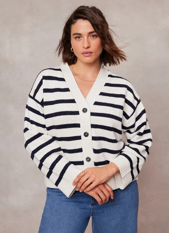 white-cotton-blend-stripe-boxy-cardigan